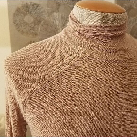 Free People Intimately Pink knit turtleneck sz XS - Picture 8 of 8